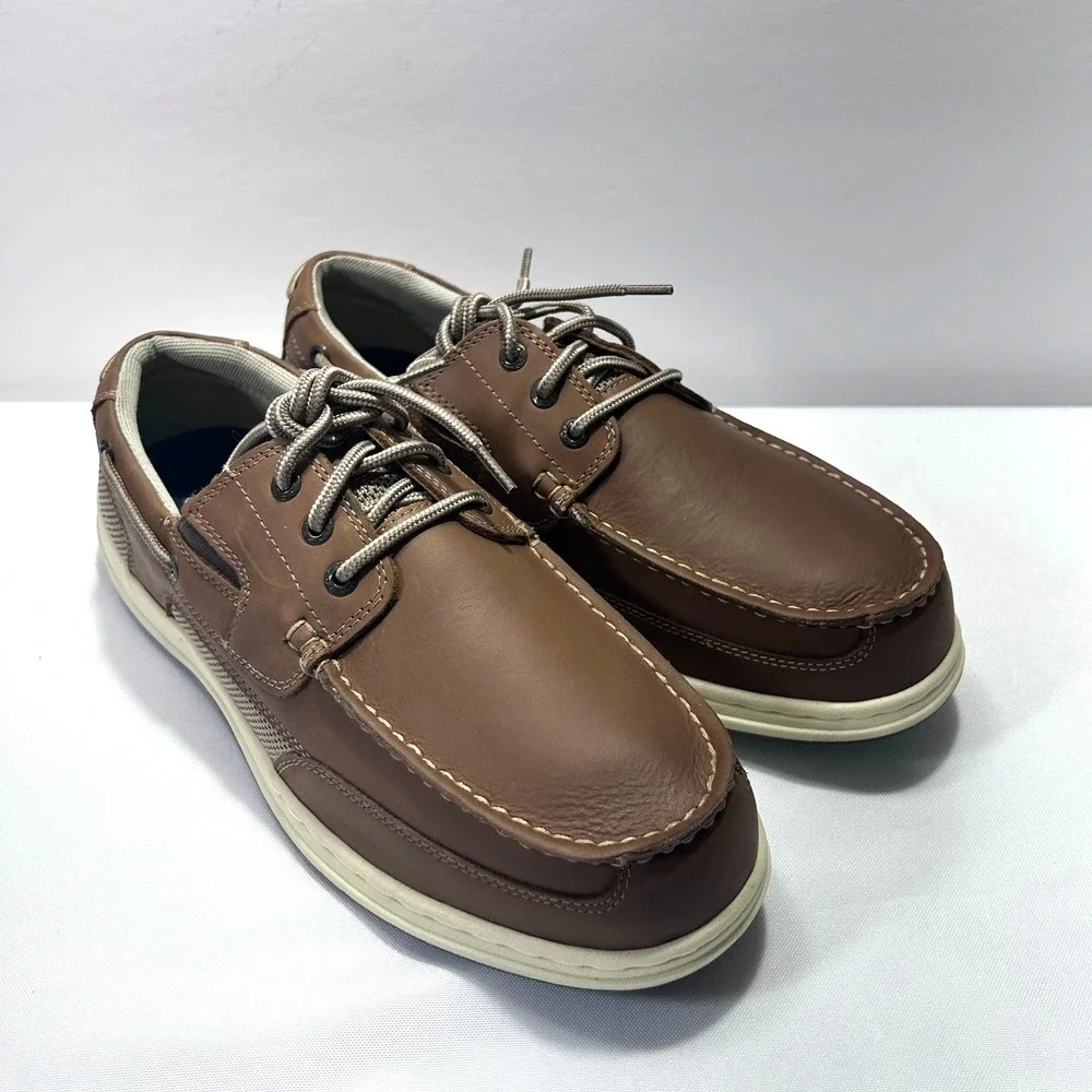 Dockers Beacon‎ Genuine Leather Men's Shoes Tan US  10.5W  Stain Defender